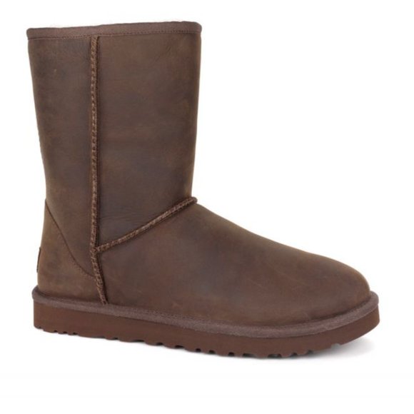 UGG Women's Classic Short Leather Boots - Picture 1 of 8